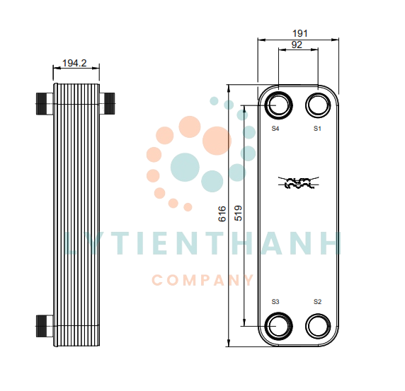 Alfa Laval CB110-70H Pre/Post Heater (3287146301)
