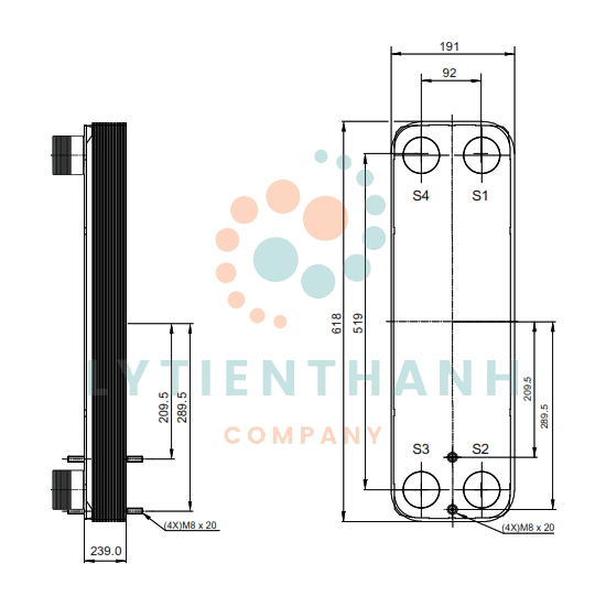 Heat exchanger AlfaNova 76-80H