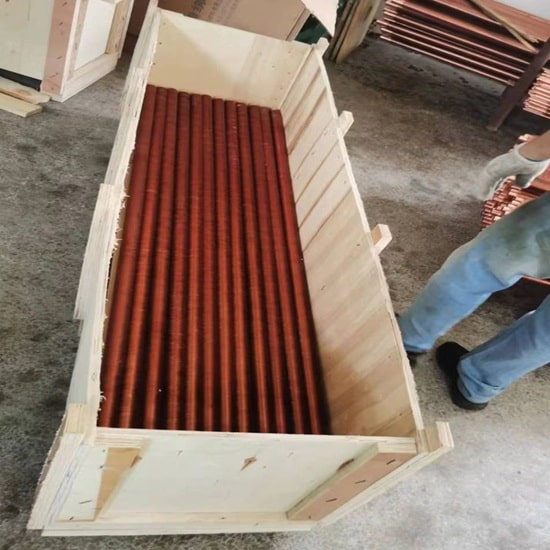 Don hang copper finned tube 1 min