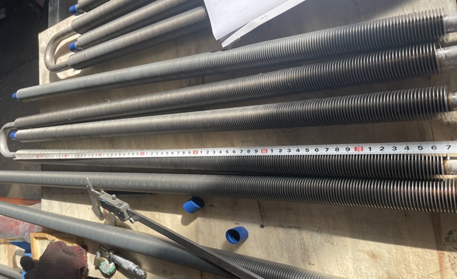 stainless steel finned tube length 770mm 900x550 min